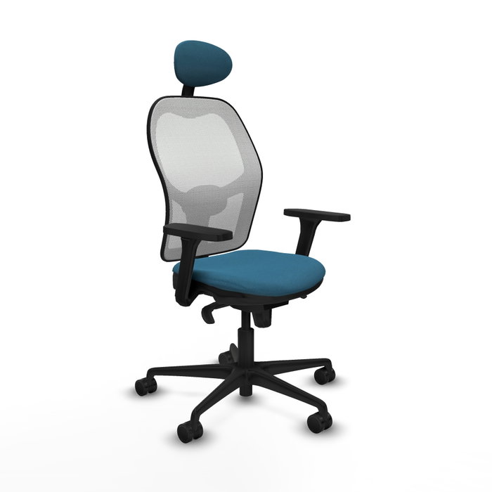 PIQUERAS Y CRESPO Silla de oficina Jorquera Verde petróleo y Blanco PIQUERAS Y CRESPO Silla de oficina Jorquera Verde petróleo y Blanco