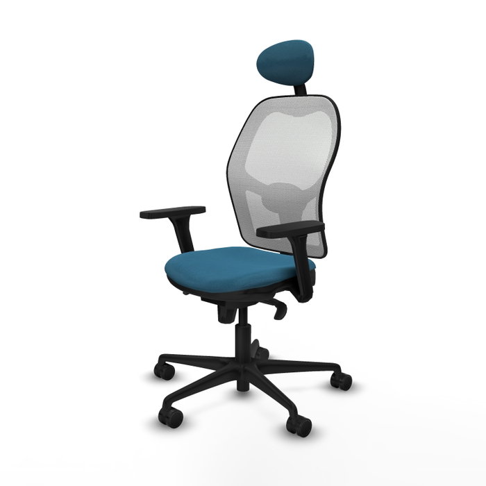 PIQUERAS Y CRESPO Silla de oficina Jorquera Verde petróleo y Blanco PIQUERAS Y CRESPO Silla de oficina Jorquera Verde petróleo y Blanco
