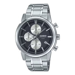 Casio MTP-E510D-1A2VDF con esfera negra y correa gris
