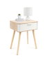 Inde Mesita de Noche Auxiliar de Madera Moblekit 16,8 cm Ancho x 41,9 cm Alto x 32,5 cm Largo (4 Unidades)