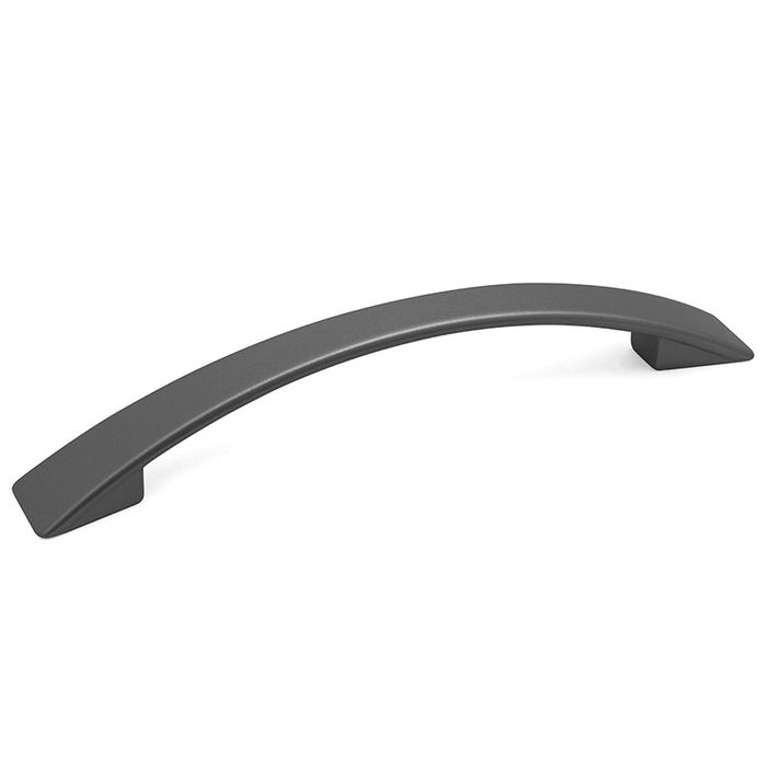 Trentadue Tirador Lucas Zamak Negro L156 C128, Tirador para Muebles y Cajones, Diseño Moderno y Elegante, 156mm Largo, 128mm Distancia Agujeros