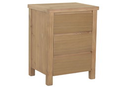 DKD Home Decor Mesita de Noche Alpino Natural Madera Pino 3 Cajones 40 x 66 x 50 cm