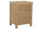 DKD Home Decor Mesita de Noche Alpino Natural Madera Pino 3 Cajones 40 x 66 x 50 cm