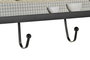DKD Home Decor Perchero de Pared MDF y Metal Verde Café Vichy Negro
