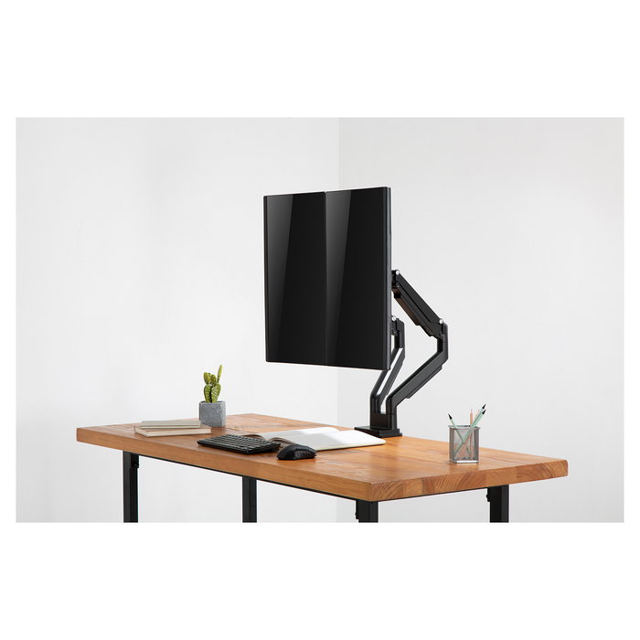Digitus DA-90395 Soporte para 2 Monitores hasta 32" y 9kg con Resorte de Gas