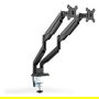 Digitus DA-90395 Soporte para 2 Monitores hasta 32" y 9kg con Resorte de Gas