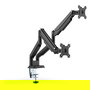 Digitus DA-90395 Soporte para 2 Monitores hasta 32" y 9kg con Resorte de Gas