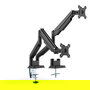 Digitus DA-90395 Soporte para 2 Monitores hasta 32" y 9kg con Resorte de Gas