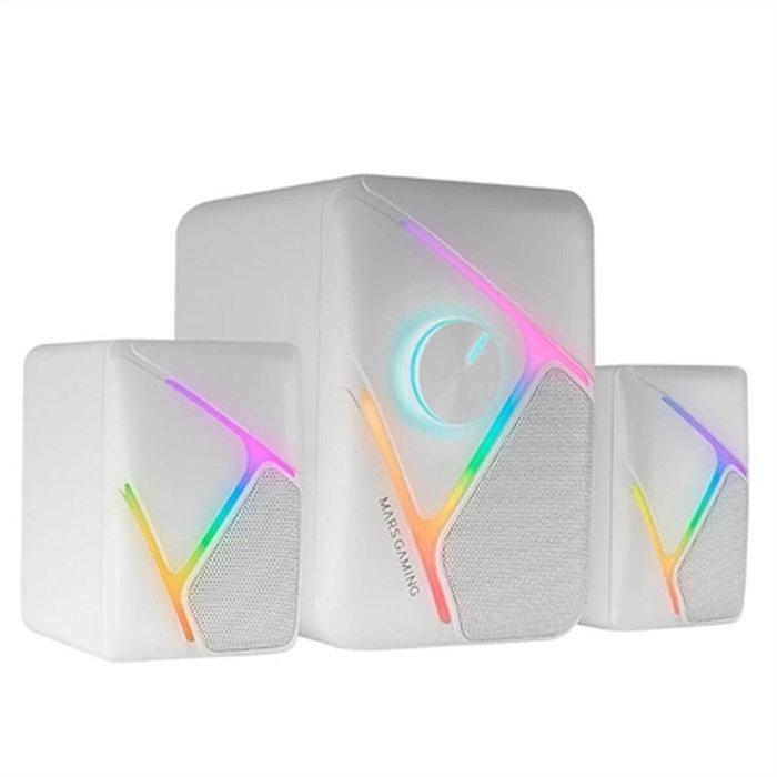 Mars Gaming MS-H21 Altavoces 2.1 Blanco