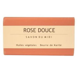 SAVON DU MIDI Jabón en pastilla de rosa dulce BIO 100g