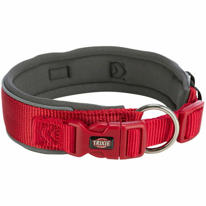 Collar para Perro Trixie Premium Rojo Grafito M/L 40-48 cm