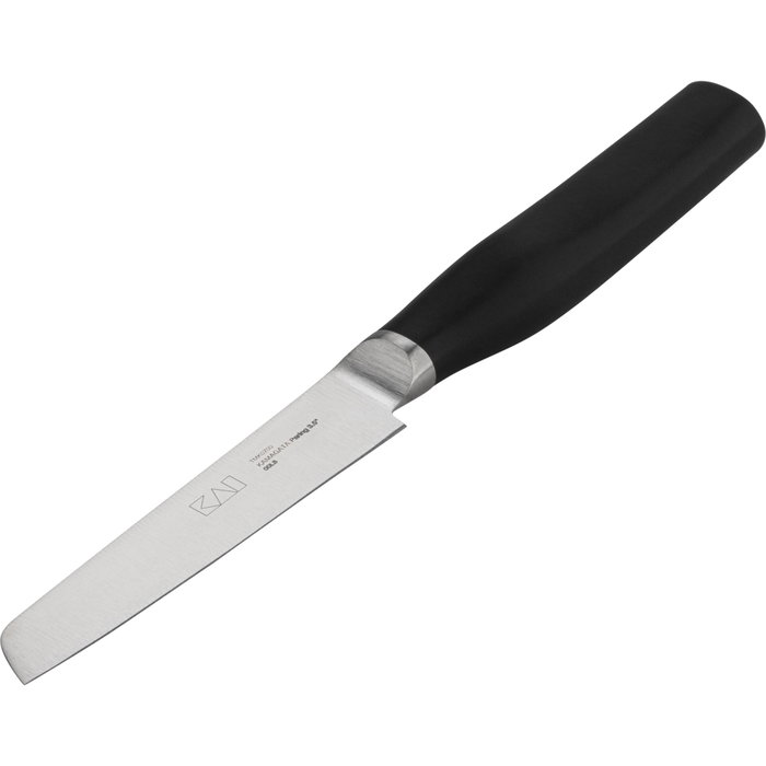 Kai KAI Tim Mälzer KAMAGATA Cuchillo para verduras 9 cm de acero inoxidable, Plata/Negro Kai KAI Tim Mälzer KAMAGATA Cuchillo para verduras 9 cm de acero inoxidable, Plata/Negro