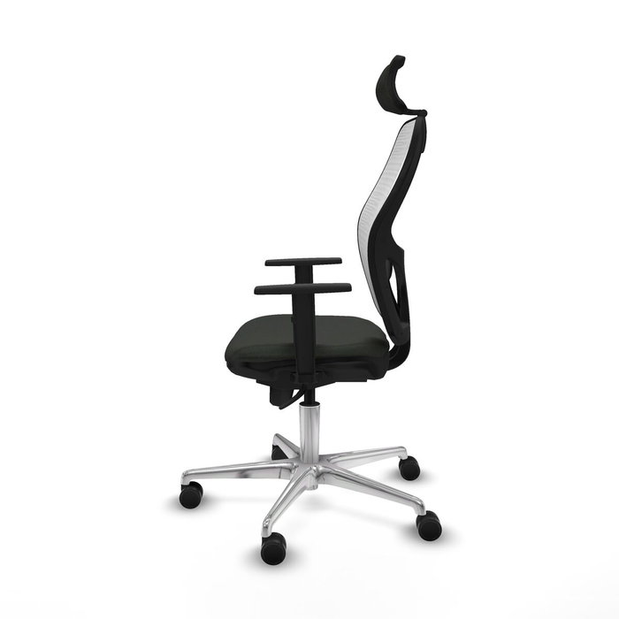 PIQUERAS Y CRESPO Silla de oficina Jorquera con mecanismo Sincro, Tela Negro y Malla Blanco PIQUERAS Y CRESPO Silla de oficina Jorquera con mecanismo Sincro, Tela Negro y Malla Blanco