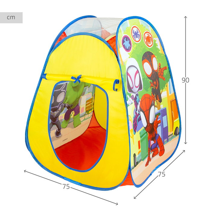 Spidey y su superequipo Tienda de campaña infantil Pop Up 75x75x90 cm
