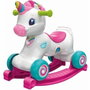 Clementoni Unicornio Balancín sobre Ruedas Rosa con Sensor de Caricias y Detector de Movimiento