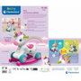 Clementoni Unicornio Balancín sobre Ruedas Rosa con Sensor de Caricias y Detector de Movimiento