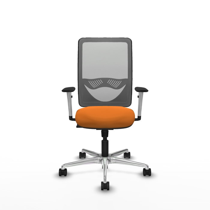 PIQUERAS Y CRESPO Silla de oficina Zulema Mecanismo Sincro Naranja y Gris PIQUERAS Y CRESPO Silla de oficina Zulema Mecanismo Sincro Naranja y Gris