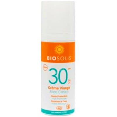 BIOSOLIS Crema Solar Facial Antiedad SPF30 50 ml Alta Protección Mineral Vegana