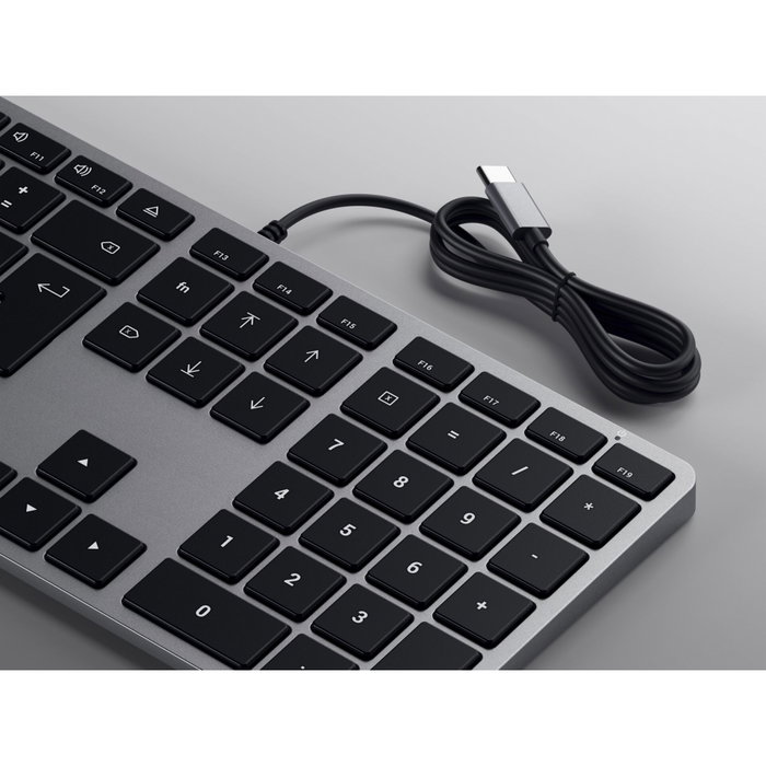 Satechi Slim W3 USB-C Wired Keyboard (Layout Alemán) Satechi Slim W3 USB-C Wired Keyboard (Layout Alemán)