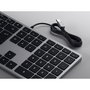Satechi Slim W3 USB-C Wired Keyboard (Layout Alemán)