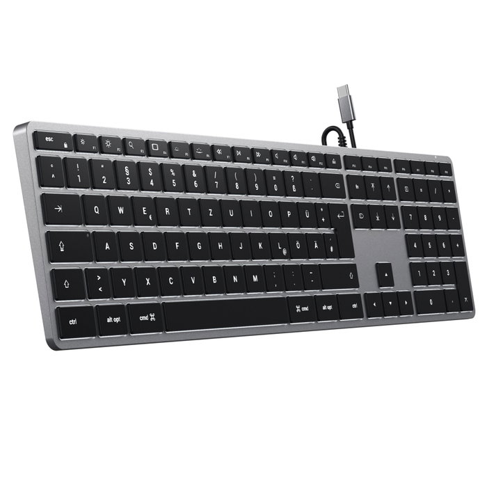 Satechi Slim W3 USB-C Wired Keyboard (Layout Alemán) Satechi Slim W3 USB-C Wired Keyboard (Layout Alemán)