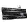 Satechi Slim W3 USB-C Wired Keyboard (Layout Alemán)