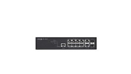 Lancom Systems Switch de Red Gestionado PoE+ de Capa 2, 10 Puertos Gigabit Ethernet, 2 Puertos SFP, 8 Puertos PoE, Presupuesto PoE 130W, IPv4/IPv6, SSH, SSL