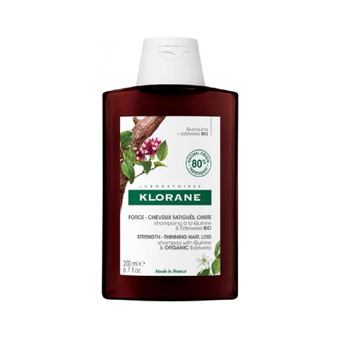 Klorane Champú a la Quinina y Edelweiss BIO Anticaída 200 ml