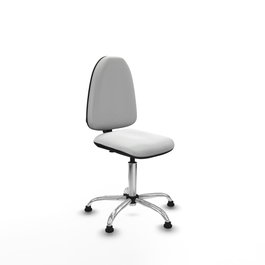 PIQUERAS Y CRESPO Silla de oficina Aýna Blanca con Base Cromada