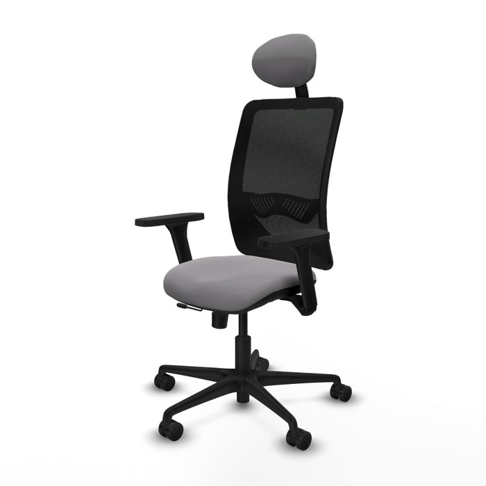 PIQUERAS Y CRESPO Silla de oficina Zulema Gris y Negro PIQUERAS Y CRESPO Silla de oficina Zulema Gris y Negro