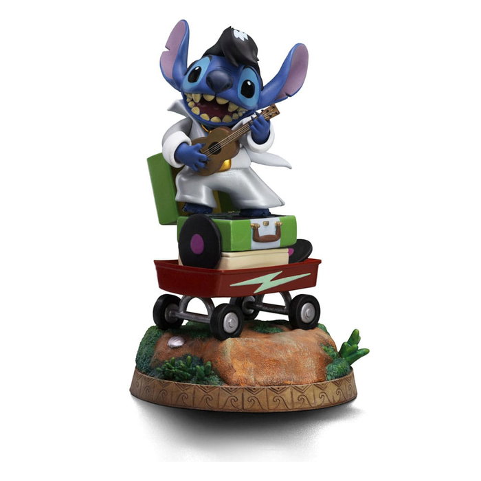 Lilo & Stitch Estatua 1/10 Art Scale Stitch King of Rock 17 cm Lilo & Stitch Estatua 1/10 Art Scale Stitch King of Rock 17 cm