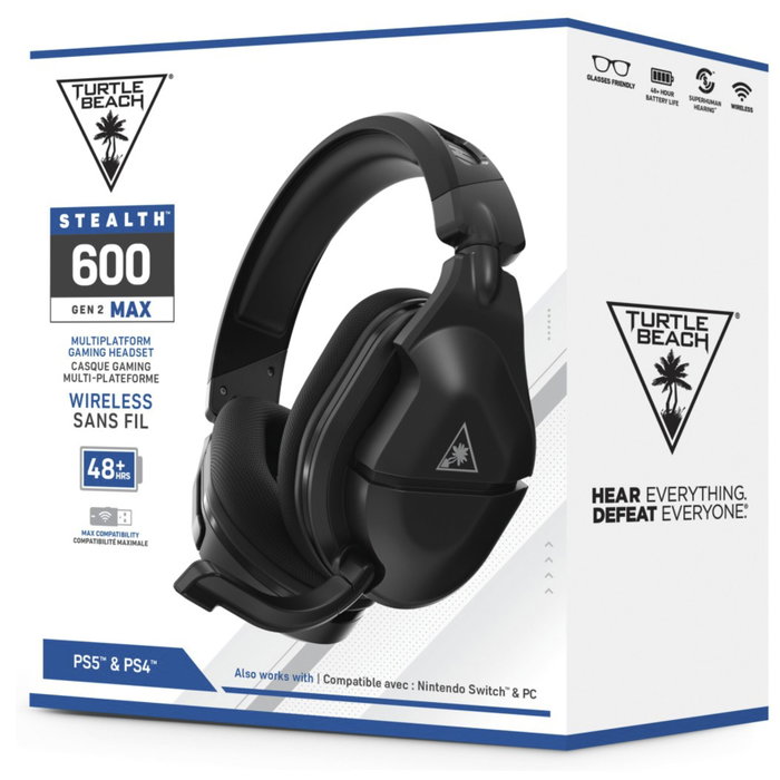 Turtle Beach Stealth 600 Gen 2 MAX Negro para PlayStation, Switch, PC y Mac