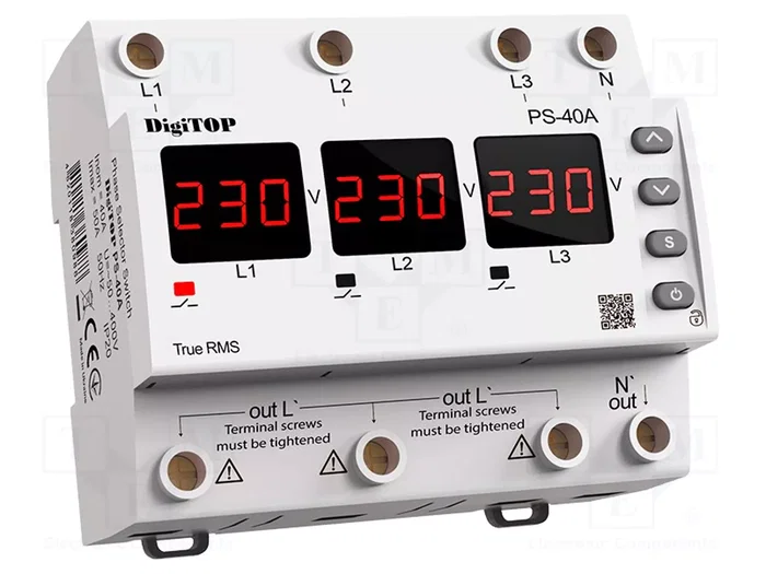 DIGITOP ELECTRIC PS-40A Relé de monitorización 230/400VAC 40A DIGITOP ELECTRIC PS-40A Relé de monitorización 230/400VAC 40A