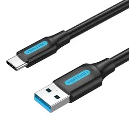 Vention Cable USB 3.0 Tipo-C COZBG Macho - Macho Negro 1.5m Hasta 60W 5Gbps