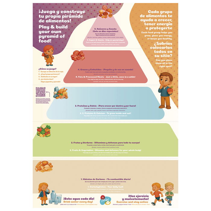 Tachan Pirámide Alimenticia Set Comiditas 120 Piezas Juguete Educativo +3 Años