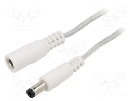 BQ CABLE Cable de alimentación plano DC 5,5/2,5 de 2m transparente