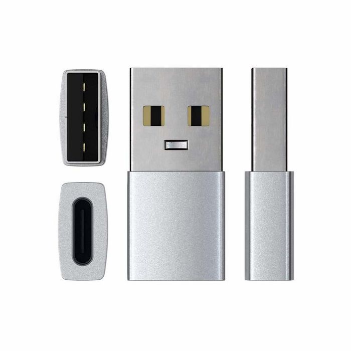 Satechi Adaptador USB-A a USB-C, Plata, ST-TAUCS Satechi Adaptador USB-A a USB-C, Plata, ST-TAUCS