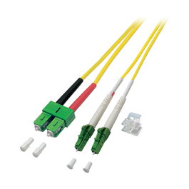EFB Elektronik Cable de fibra óptica Duplex LC/APC-SC/APC OS2 10m Amarillo