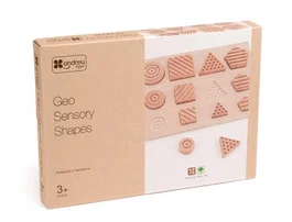Andreutoys Juego Didactico Formas Geosensoriales Madera 12 Piezas Encaje Sensorial