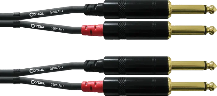 Cordial Cable De Audio Jack Mono Doble 3M Cordial