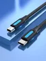 Vention Cable USB 2.0 de USB-C a Mini USB tipo B, 1 m, Negro