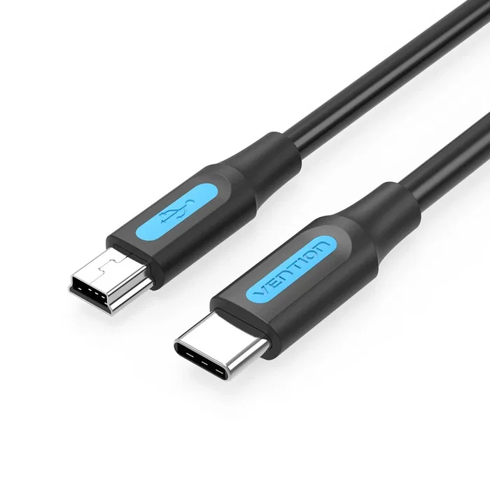 Vention Cable USB 2.0 de USB-C a Mini USB tipo B, 1 m, Negro Vention Cable USB 2.0 de USB-C a Mini USB tipo B, 1 m, Negro