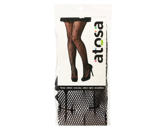 Otros Pantys De Rejilla Negros Con Cruces Para Bruja O Gótica, Accesorio Halloween 2025