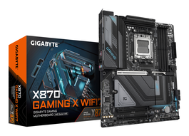 GIGABYTE X870 GAMING X WIFI7 Placa Base ATX - Socket AM5 para AMD Ryzen 9000/8000/7000, 16+2+2 fases VRM, DDR5 hasta 8000MHz (OC), PCIe 5.0, Wi-Fi 7, LAN 2.5GbE, USB4