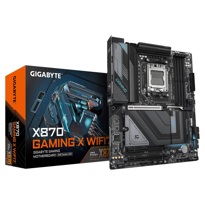 GIGABYTE X870 GAMING X WIFI7 Placa Base AM5 DDR5 ATX Negra
