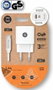 Tech One Tech TEC2413 Cargador de Pared 12W con Salidas USB-C y USB-A y Cable USB-C Blanco