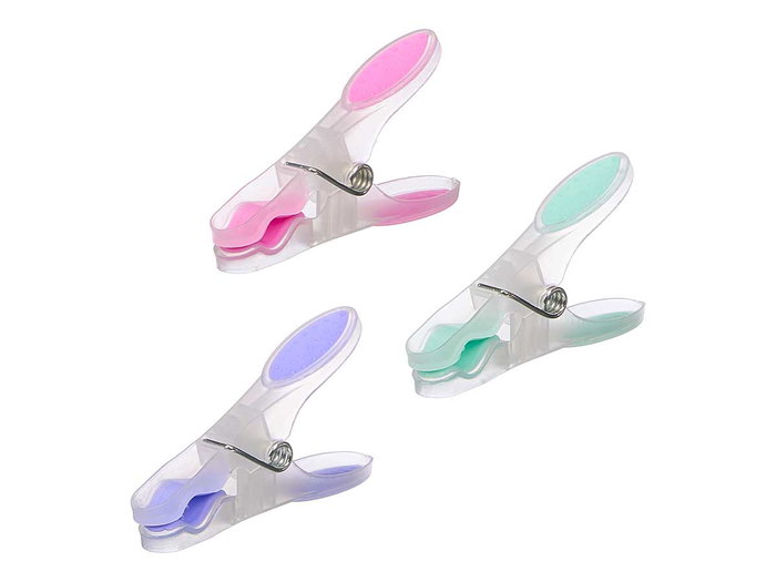 ALSEK Set de 24 Pinzas de Silicona Colores Pastel 8cm ALSEK Set de 24 Pinzas de Silicona Colores Pastel 8cm