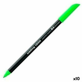 Edding Rotulador 1200 Verde Neón Set de 10 unidades