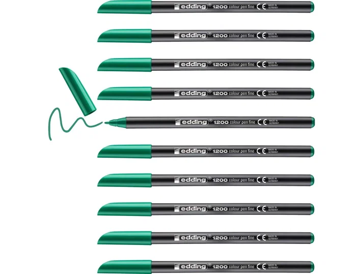 Edding Rotulador 1200 Verde Neón Set de 10 unidades Edding Rotulador 1200 Verde Neón Set de 10 unidades