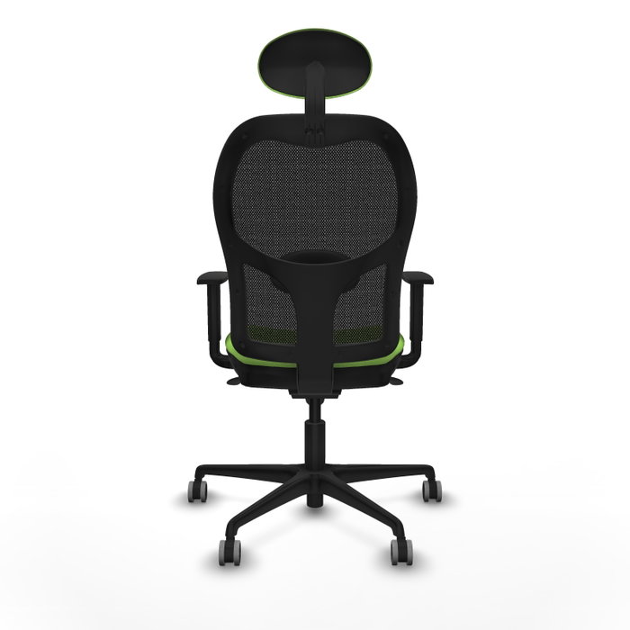 PIQUERAS Y CRESPO Silla de oficina Jorquera con mecanismo Sincro, Pistacho y Negro